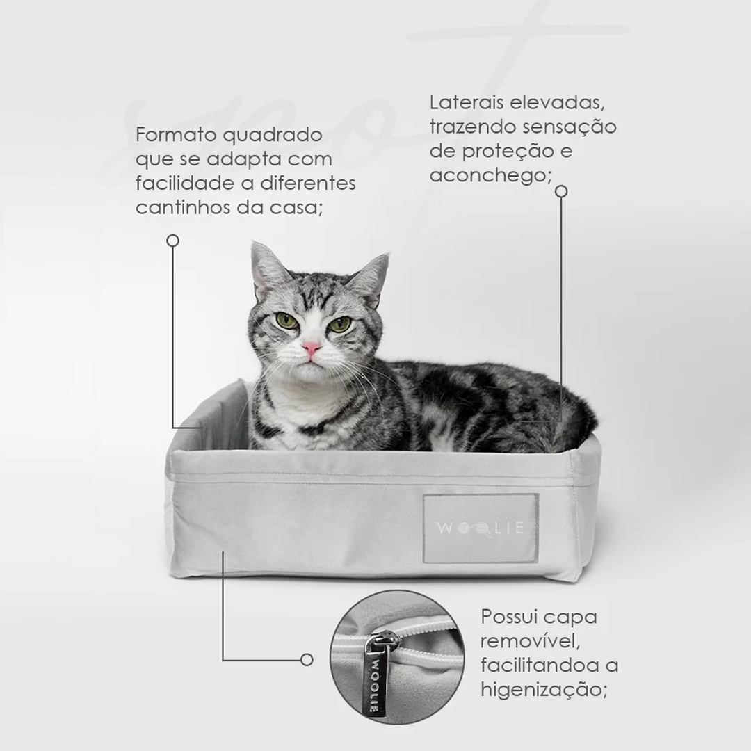 Cama Spot Lush - Cinza