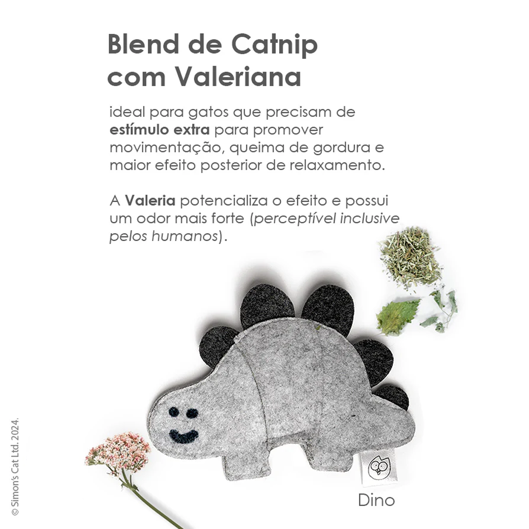 Brinquedo com Catnip - Simon's Cat - Dino