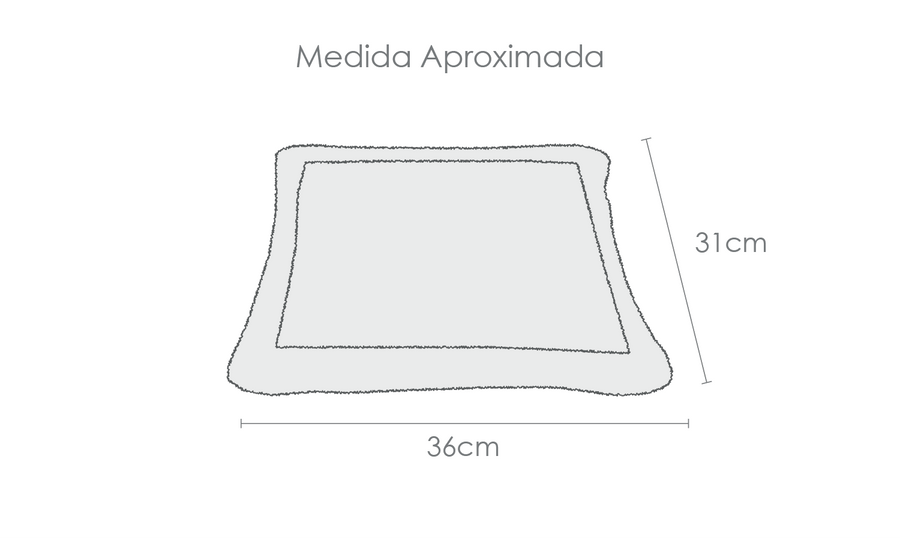 Tabela de medidas do produto