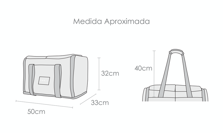 Tabela de medidas do produto