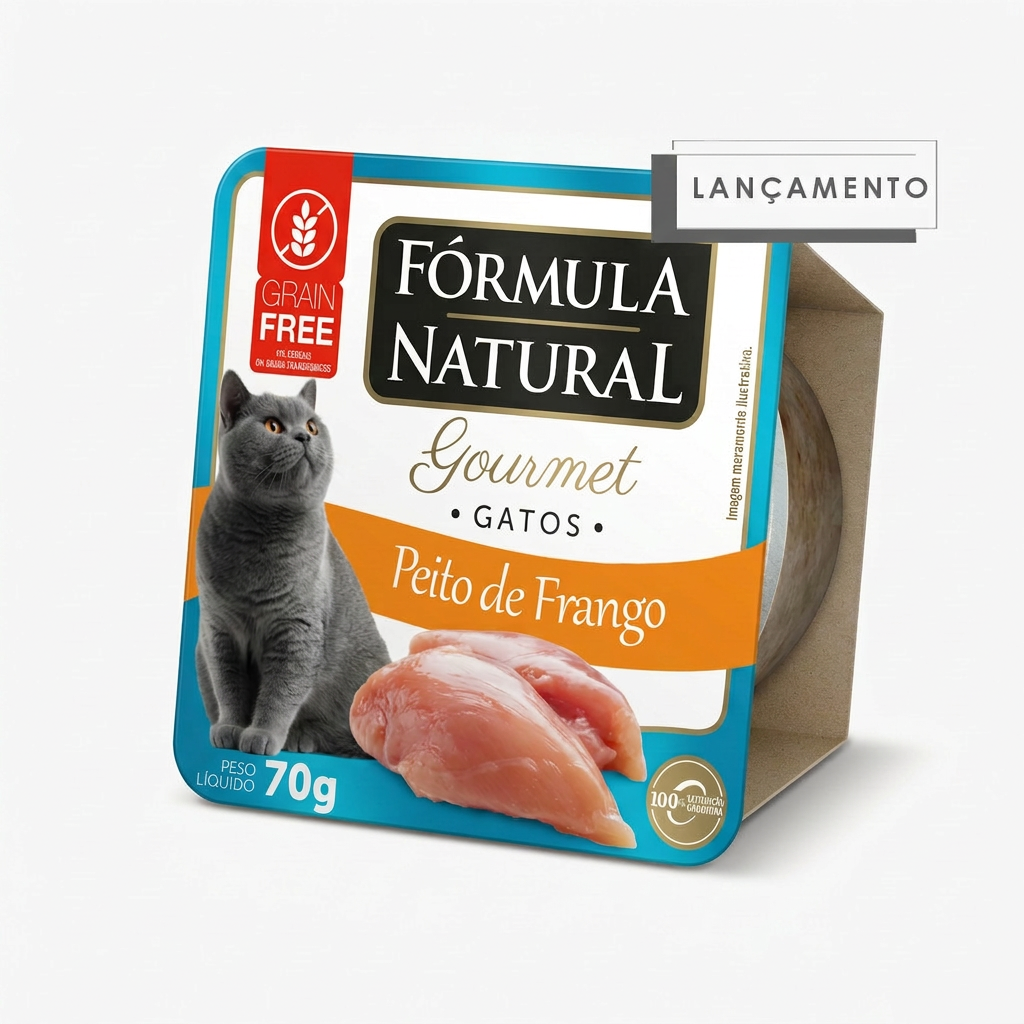 Alimento Úmido para Gato - Gourmet - Fórmula Natural