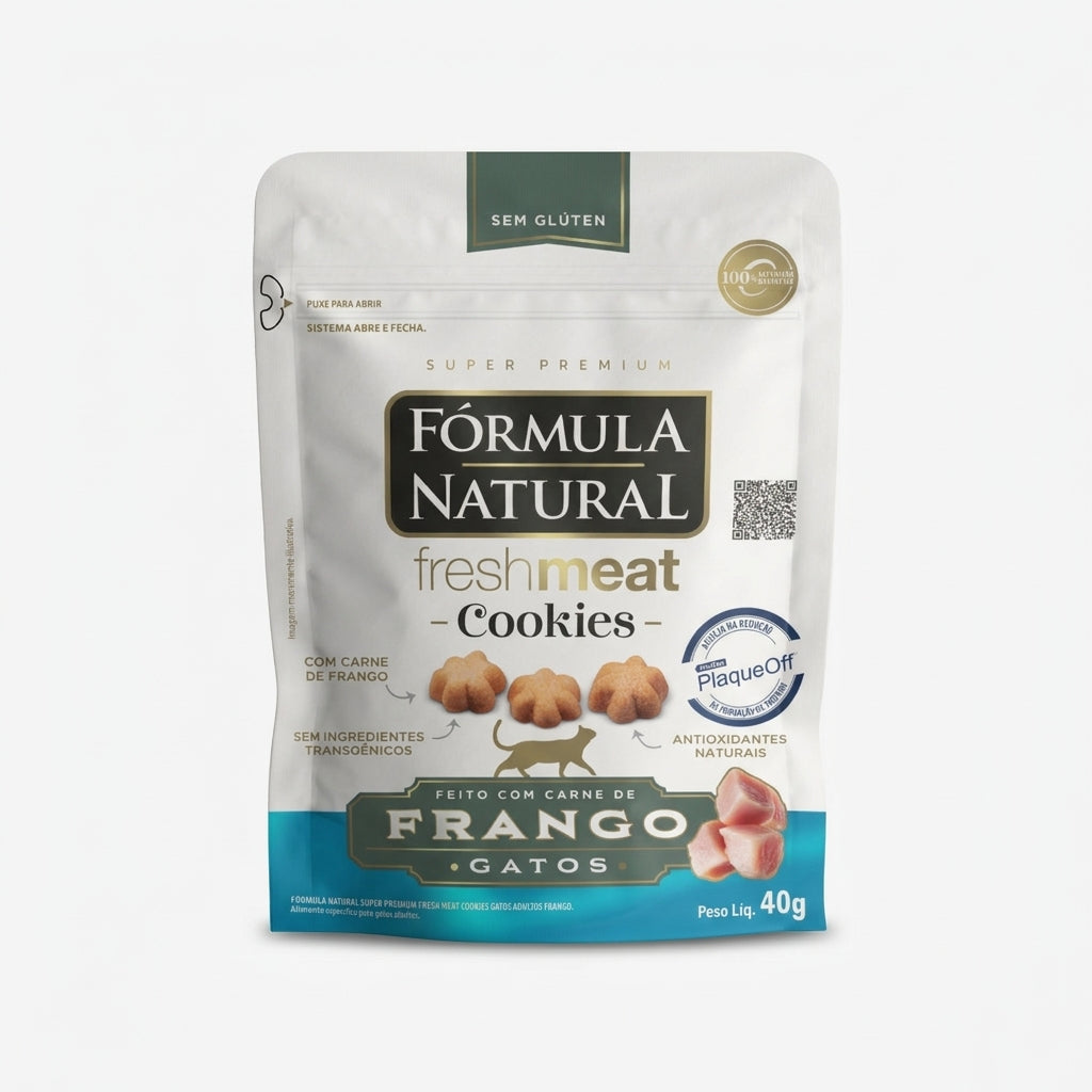 Petisco para Gatos - Fresh Meat Cookies - Fórmula Natural