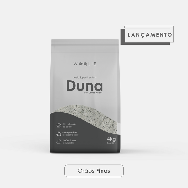 Duna: Areia Higiênica Biodegradável - Grãos Finos
