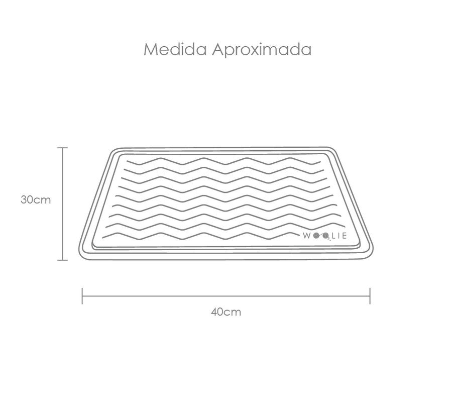 Tabela de medidas do produto