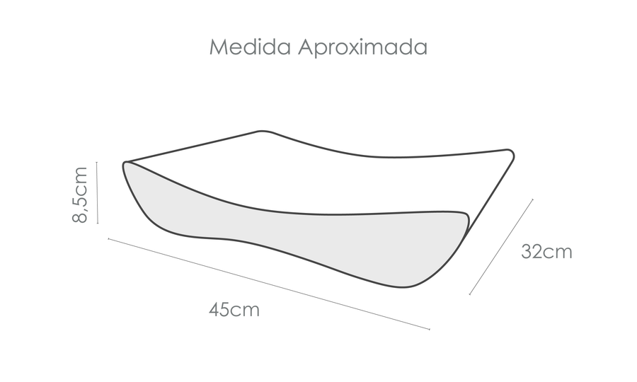 Tabela de medidas do produto
