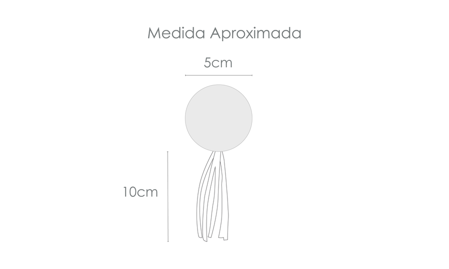 Tabela de medidas do produto