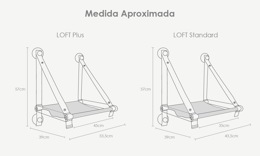 Tabela de medidas do produto