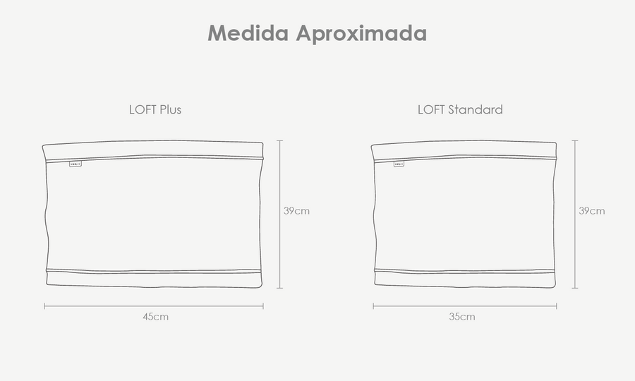 Tabela de medidas do produto