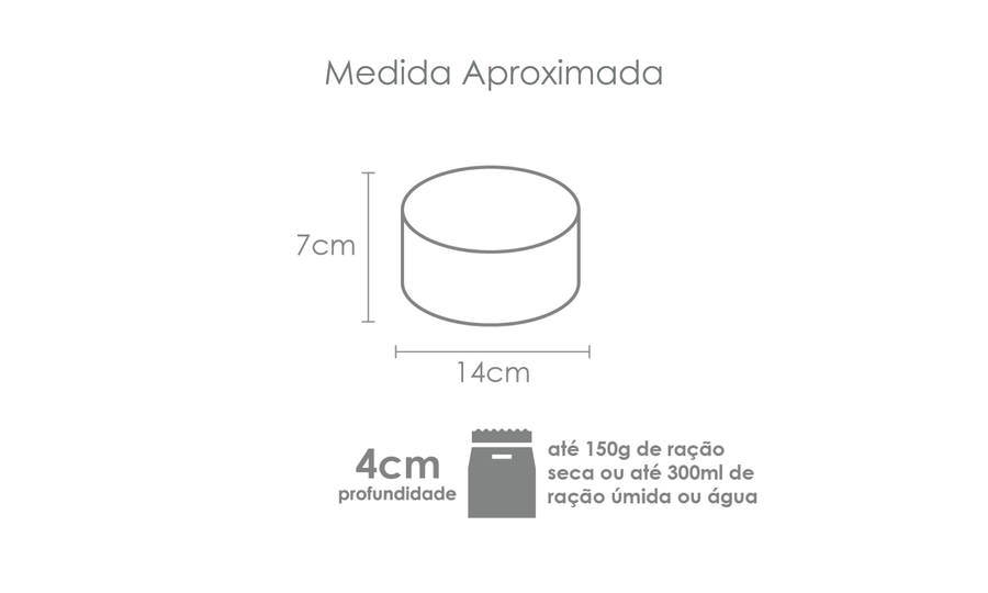 Tabela de medidas do produto