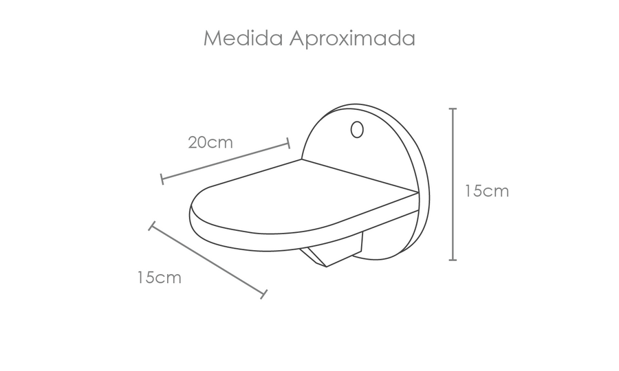 Tabela de medidas do produto