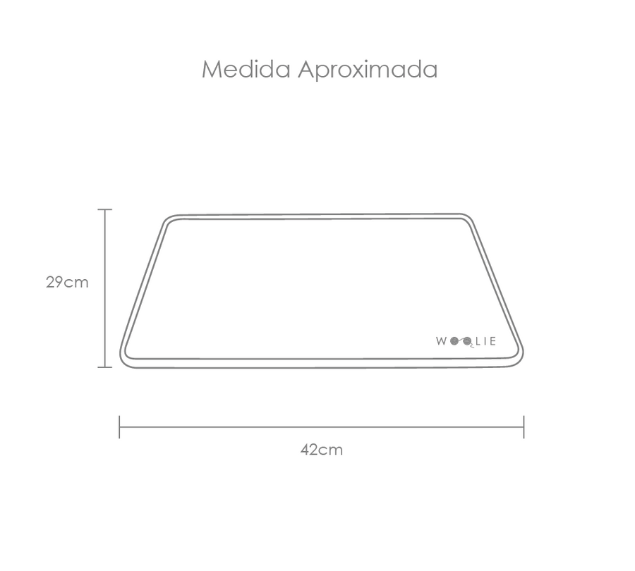 Tabela de medidas do produto