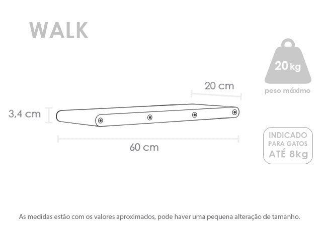Tabela de medidas do produto