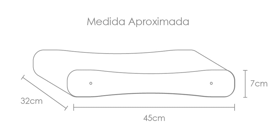 Tabela de medidas do produto