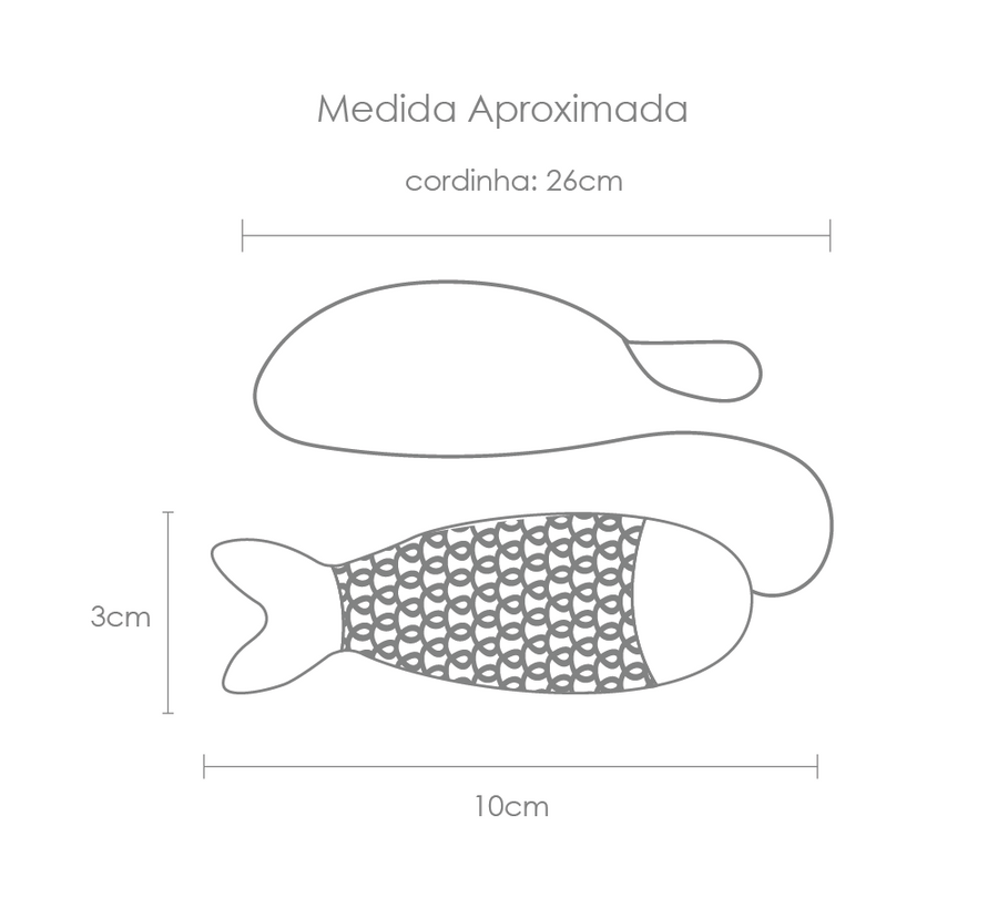 Tabela de medidas do produto