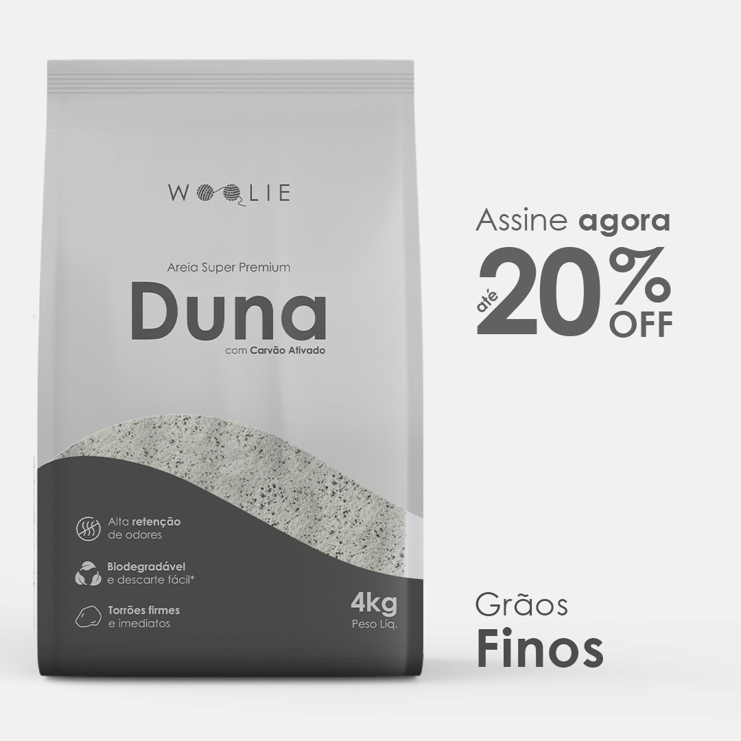 Duna: Areia Higiênica Biodegradável - Grãos Finos