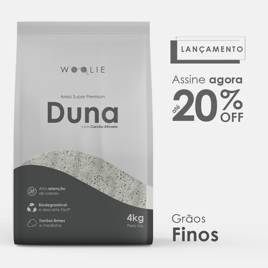 Duna: Areia Higiênica Biodegradável - Grãos Finos