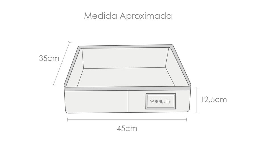 Tabela de medidas do produto